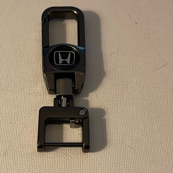 Honda Key Fob Keychain in Black Metal NWT - Picture 3 of 6